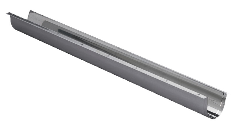 Mini Goulotte inox de protection pour tube gaz - Long. 1m 1