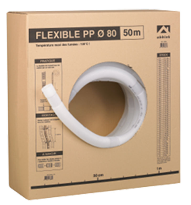 Conduit flexible Renolux Chemilux Condensation Ø.80 mm PPTL