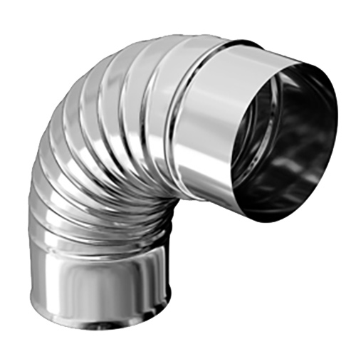 Coude plissé équerre 90° Inox 304