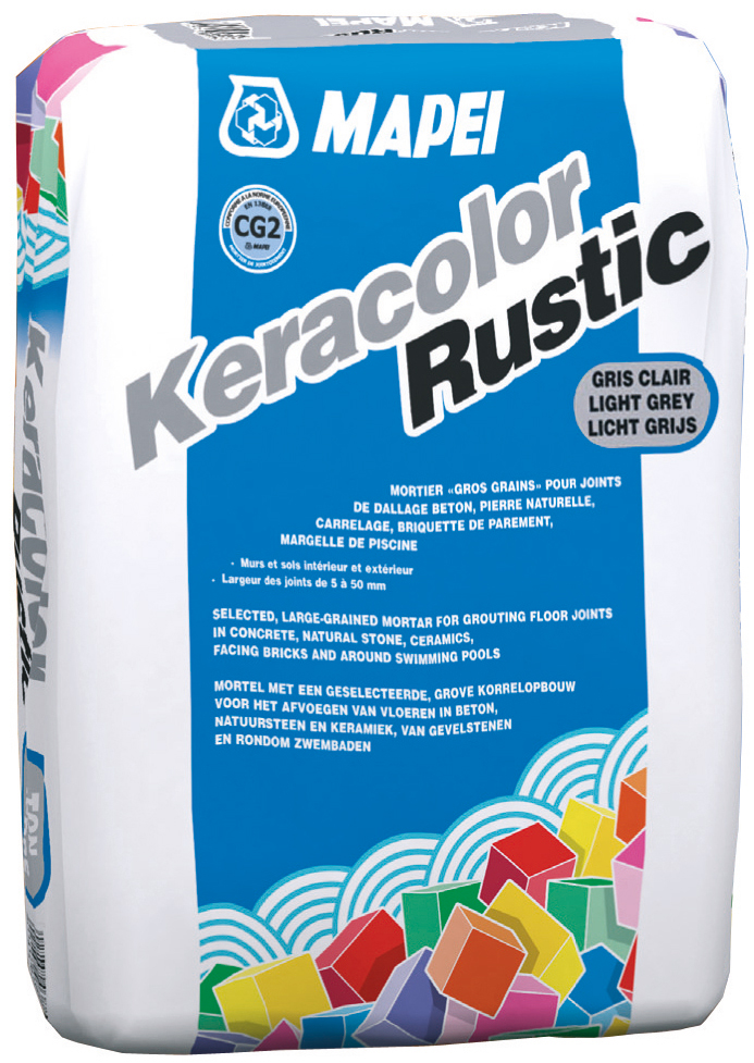 KERACOLOR RUSTIC Joint large base ciment Sac de 25 kg Gris Clair