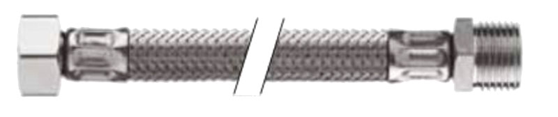 Flexible sanitaire inox EI10P1M1 EZYFLEX DN10 F 3/8’’ - M 3/8’’ - longueur 500 mm