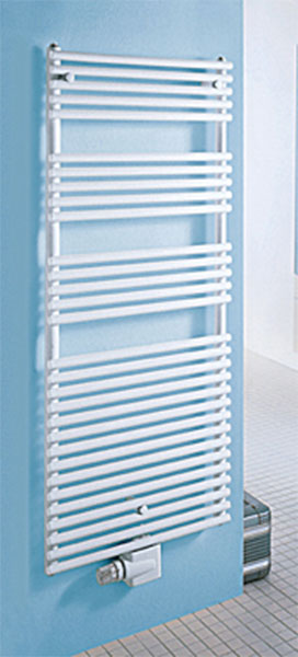 Radiateur sèche-serviettes modèle eau chaude FORMA tube sur tube droit blanc double, 1543 W W. - H.1761 - L.596