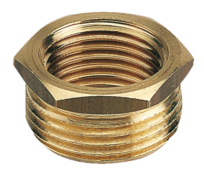 Raccord laiton 8241 - Réduction MF avec collerette 6 pans 12/17 - 5/10
