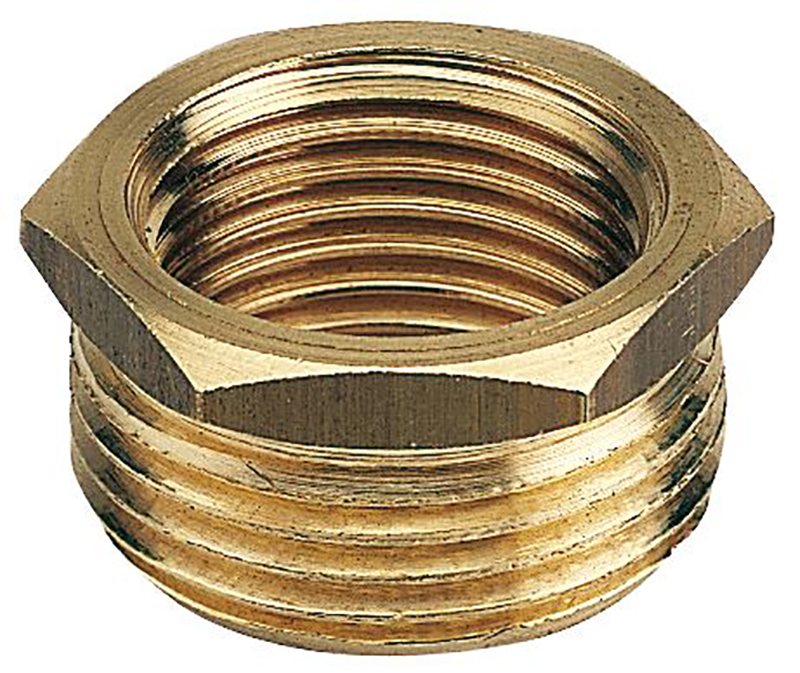 Raccord laiton 8241 - Réduction MF avec collerette 6 pans 33/42 - 15/21