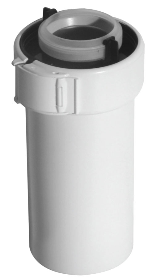 Conduit Rolux Condensation ø.60/100 mm PPTL/PP Blanc long.1000 mm Sekurit