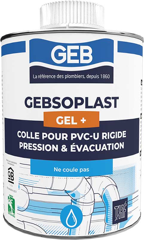 Colle GEBSOPLAST GEL + Boîte 1L avec pinceau