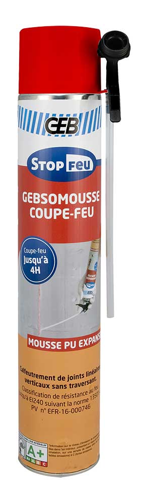 Mousse polyuréthane coupe feu GEBSOMOUSSE