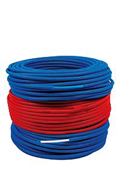 Tube PER simple nu ø 20x16 bleu - couronne de 240 ml