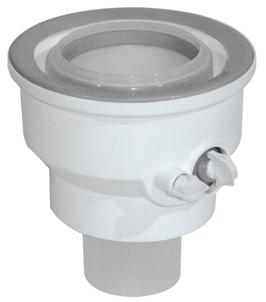 Kit adaptateur Rolux Condensation Ø.60/100-80/125 mm Blanc