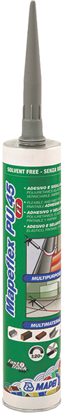 MAPEFLEX PU45 FT Mastics polyvalents de collage et jointoiement Cartouche de 300 ml Marron