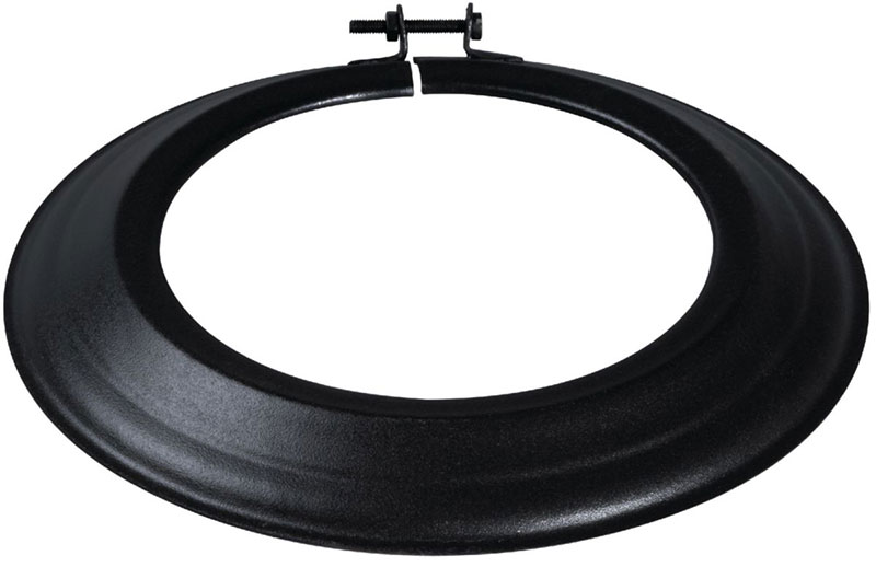 Rosace émail noir mat