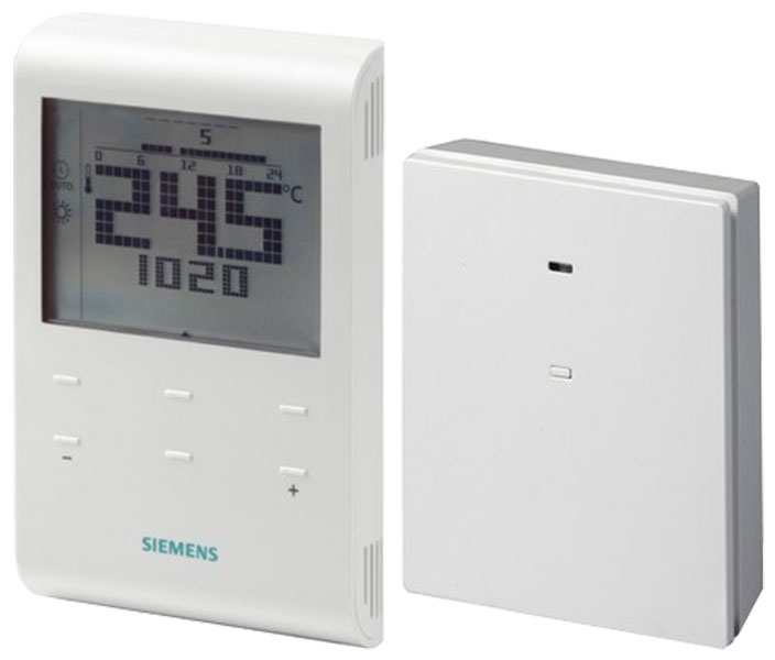 Thermostat d'ambiance programmable sans fil radio commandé - Kit : Émetteur + Récepteur