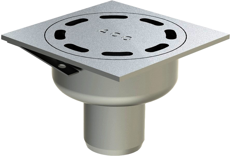Siphon SHOWERDRAIN EKO sortie verticale - Finition sablée 1