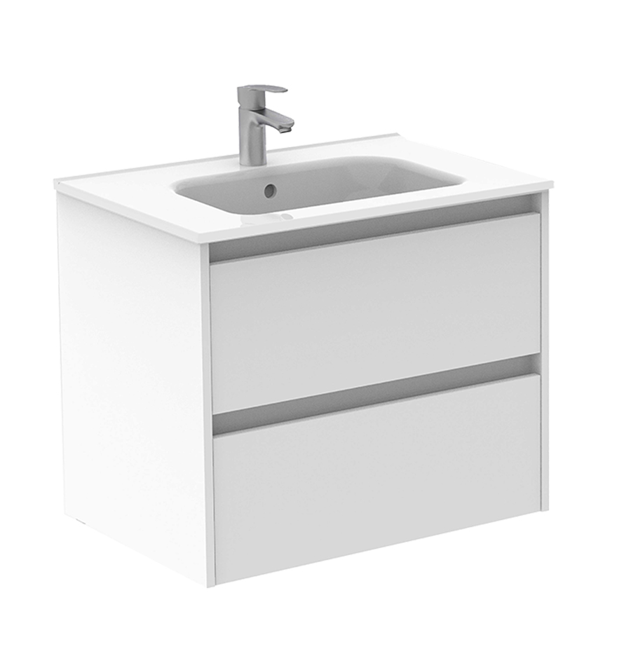 Meuble 2 tiroirs + plan vasque SPRING 60cm