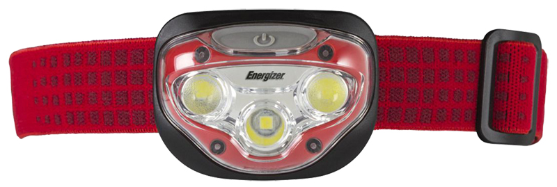 Lampe frontale 4 LED (3 blanches, 1 rouge) 80 lumens