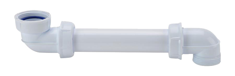 Tubulure de lavabo Ø 32 mm, sortie arrière avec joints intégrés, réglable en hauteur 32 mm