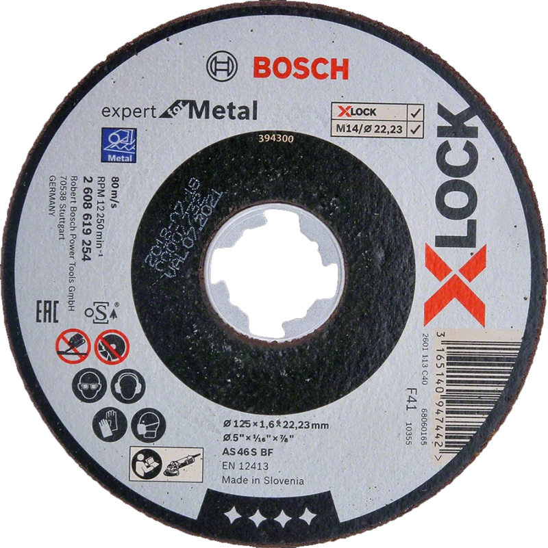 Disque à tronçonner X-LOCK Expert for Metal Ø.125 mm