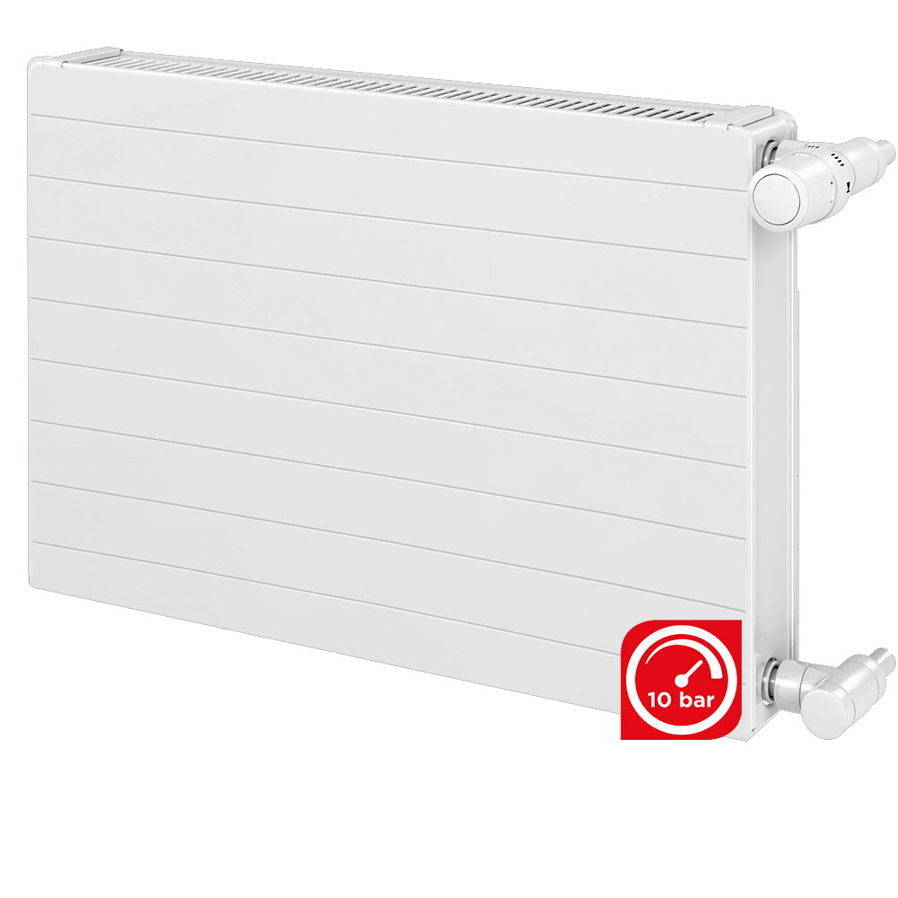 Radiateur acier REGGANE DECO 21KD 4 orifices horizontal habillé 937 W - Ep.80mm - H.600  - L.720