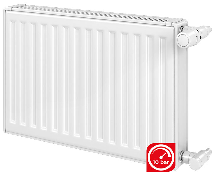 Radiateur acier REGGANE 11K 4 orifices horizontal habillé 488 W - Ep.61 mm - H.600  - L.520