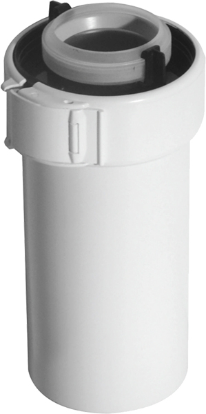 Conduit Rolux Condensation Ø.80/125 mm PPTL/PVC Blanc long.1000 mm système Sekurit