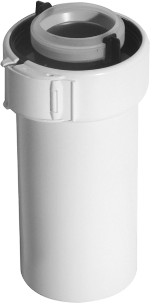Conduit Rolux Condensation Ø.80/125 mm PPTL/PVC Blanc long.2000 mm système Sekurit