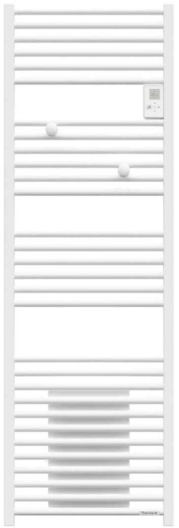 Radiateur sèche-serviettes modèle mixte avec soufflerie RIVA 4 blanc, 924W (eau chaude) 1000 W (électrique) L.550