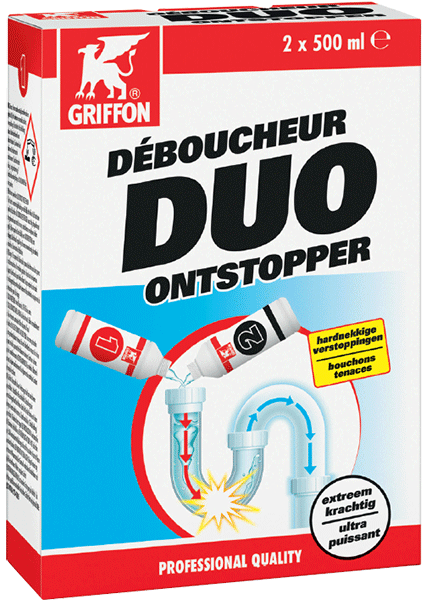 Déboucheur DUO canalisations  2 x 500ml