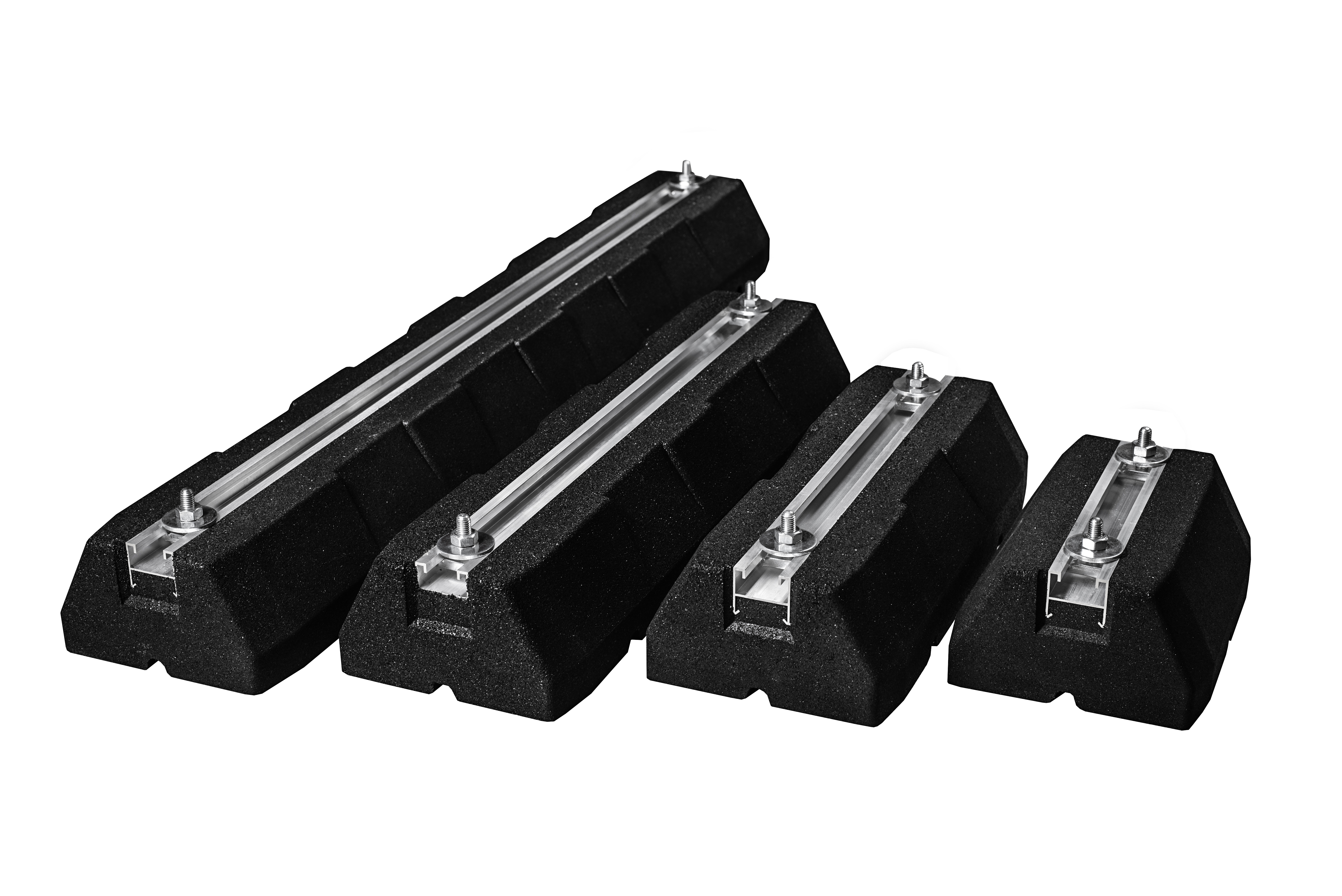Supports sol RUBBER - Rail alu 41 mm