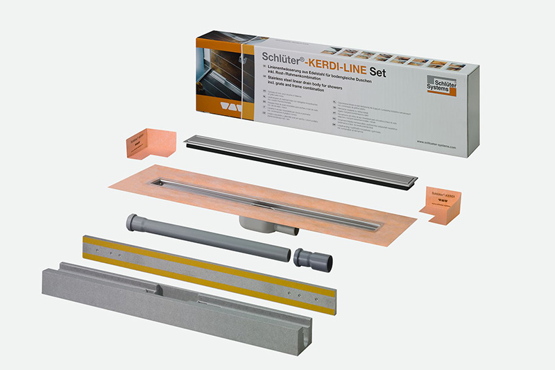 Système d'évacuation Kit KERDI-LINE-A L. 90-95 cm