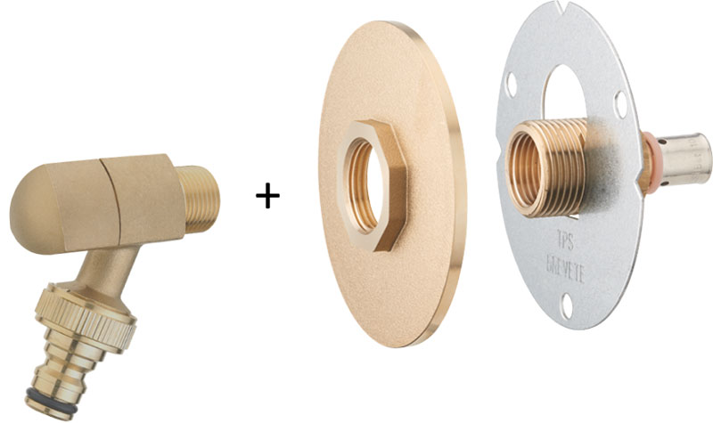 Pack robinet de puisage R'Fix ø 12 mm 3/4