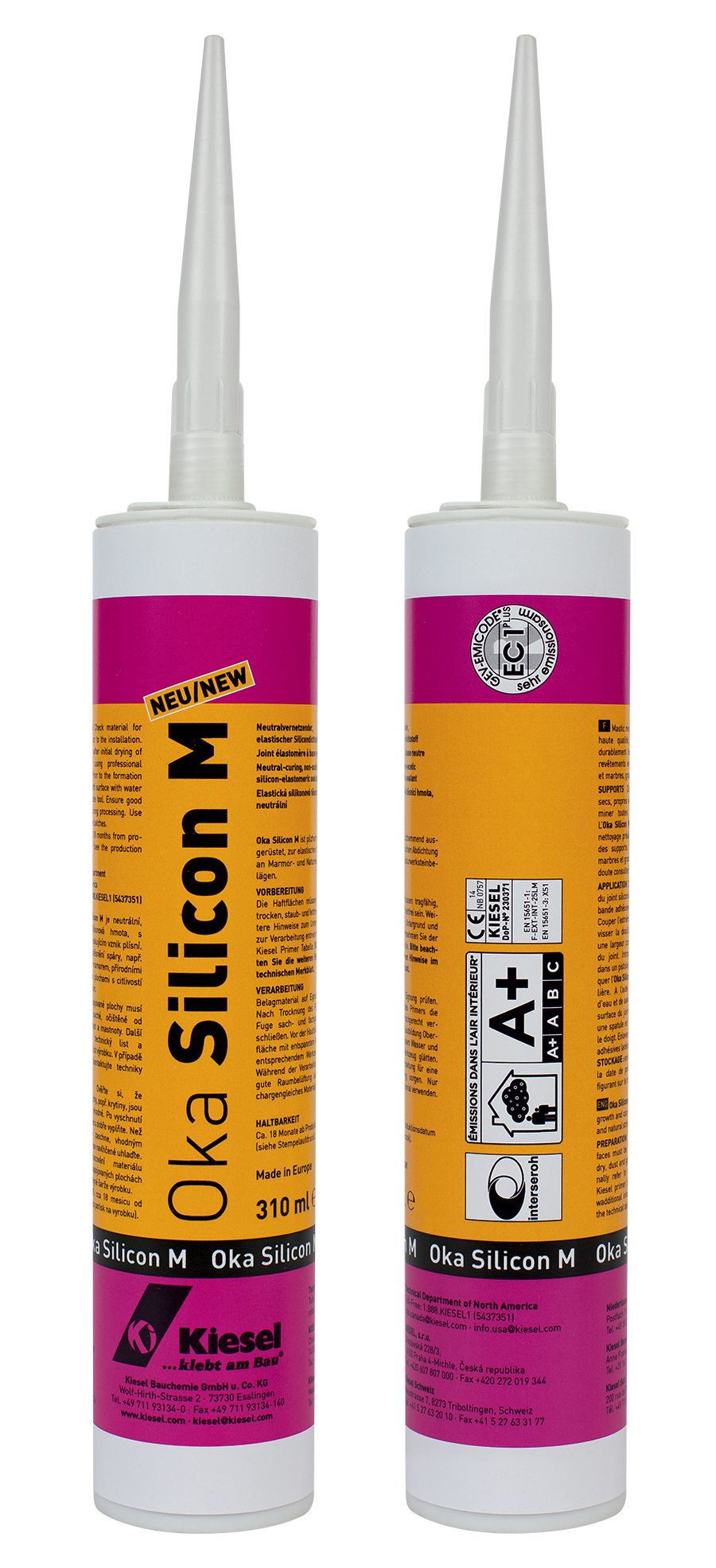 Joint siliconé OKA SILICON cartouche de 310 ml Camel