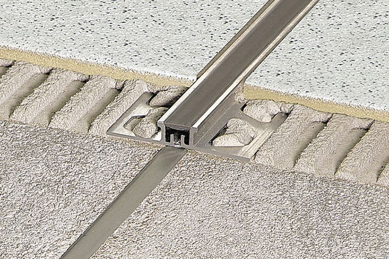 DILEX-AKSN Profilé de fractionnement aluminium H.10 mm - Barre de 2,50 ml