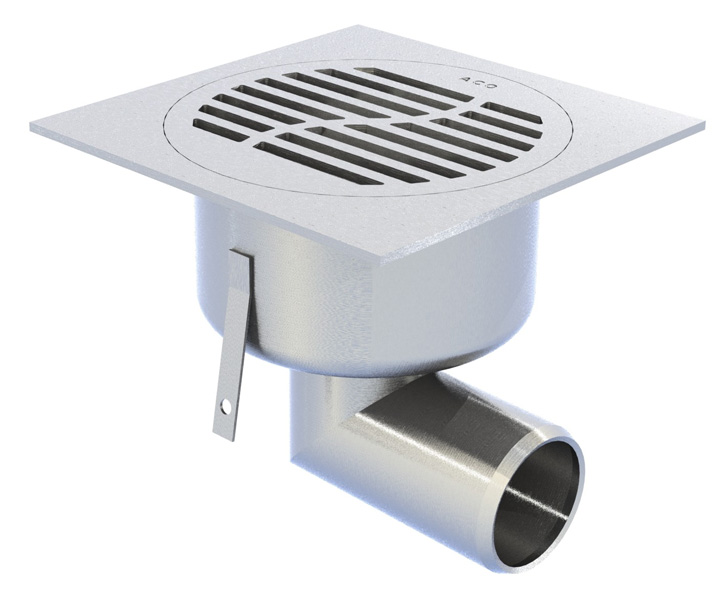 Siphon inox SHOWERDRAIN DESIGN sortie horizontale 1