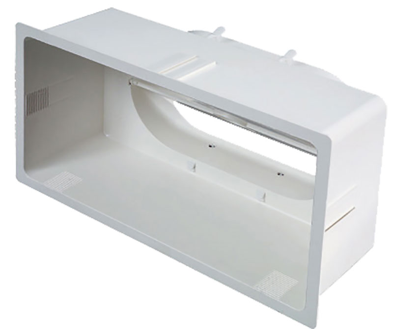 Plénum avec piquage arrière BBG-ABS 400X150
