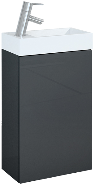 Meuble lave-mains complet YOUNG anthracite