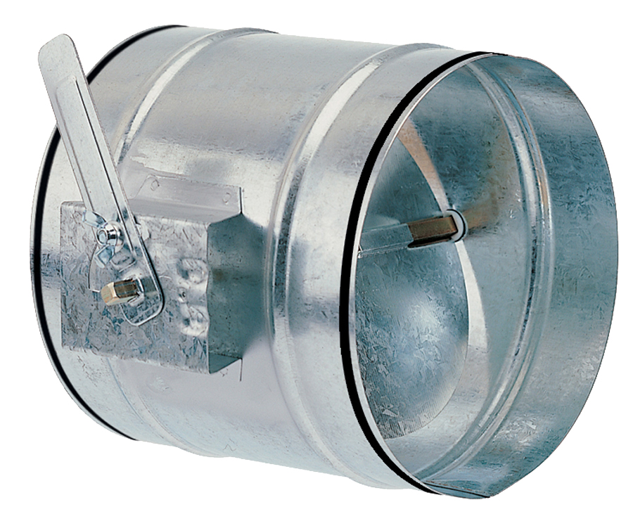 Registre de réglage à commande manuelle, motorisable, gamme RR galvanisé avec joints RR 160 J