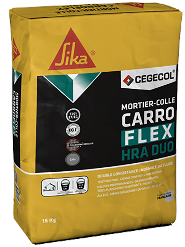 Mini Mortier-colle amélioré monocomposant CARROFLEX HRA DUO 2