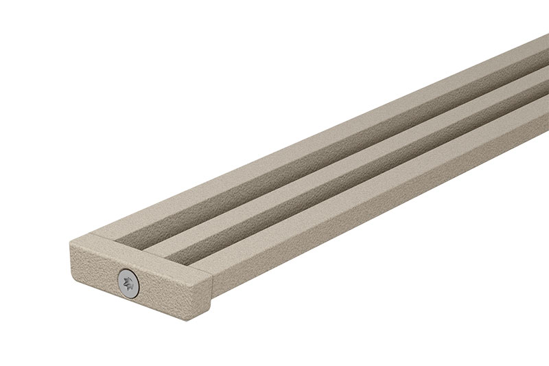 Caniveau filant KERDI LINE VARIO, design WAVE, L.120 cm, H.8mm