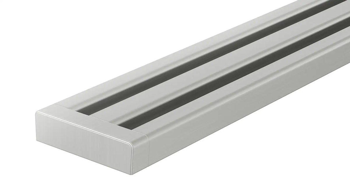 Caniveau filant KERDI LINE VARIO, design WAVE, L.120 cm, H.8mm