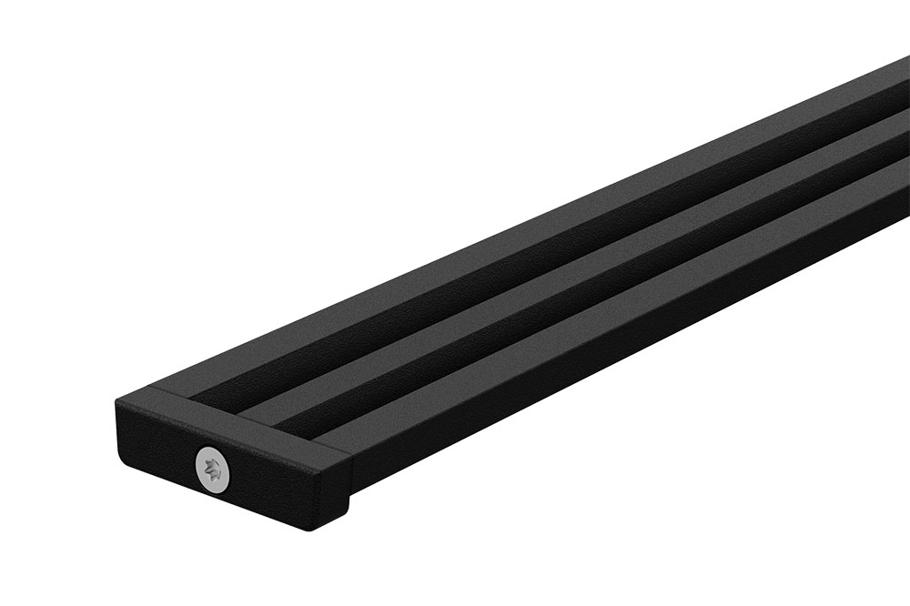 Caniveau filant KERDI LINE VARIO, design WAVE, L.120 cm, H.8mm