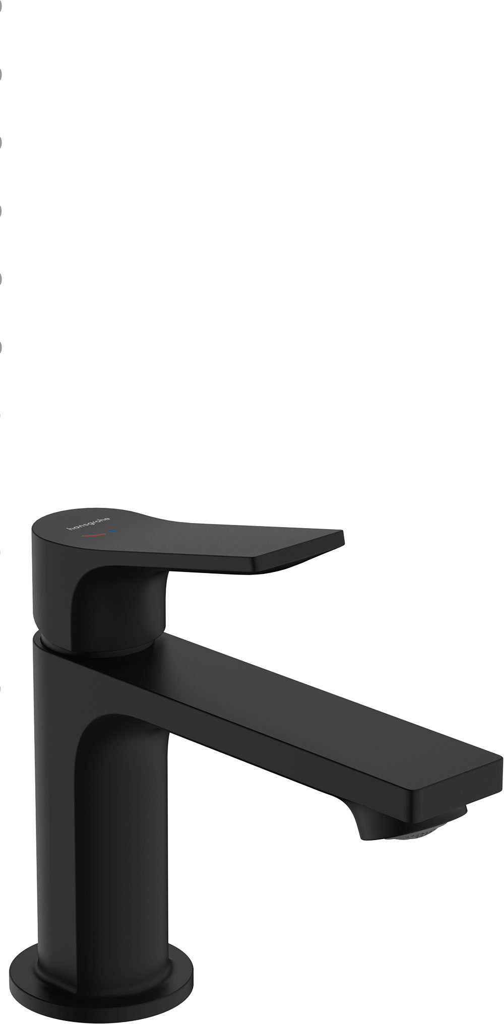 Mitigeur lavabo ZEBRIS 80 noir mat