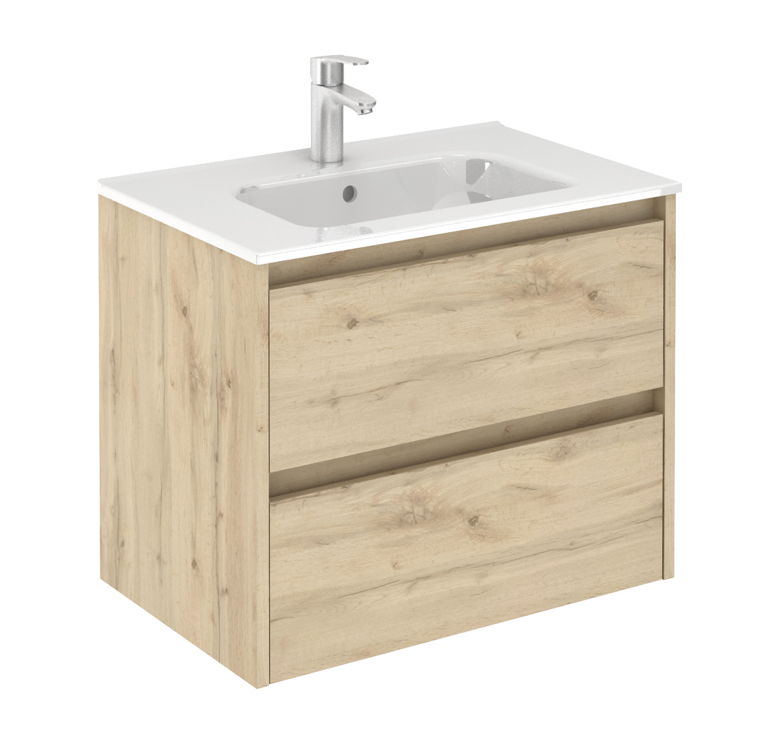 Mini Meuble 2 tiroirs + plan vasque SPRING 60cm 2