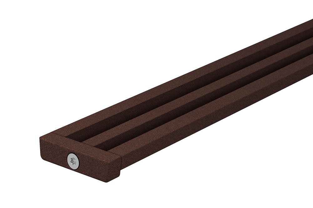 Caniveau filant KERDI LINE VARIO, design WAVE, L.120 cm, H.8mm