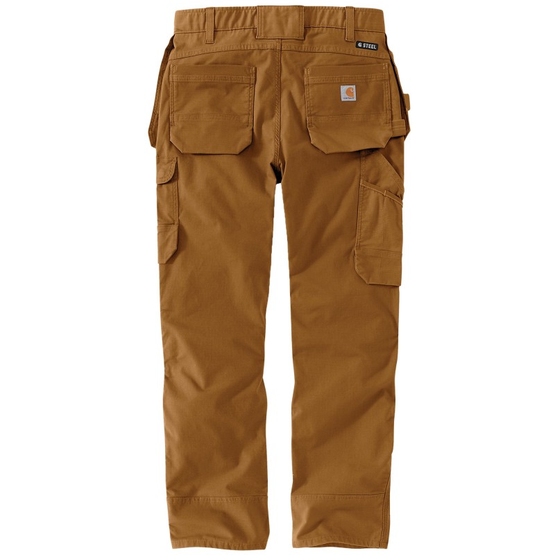 Mini Pantalon de travail multi-poches Marron 2