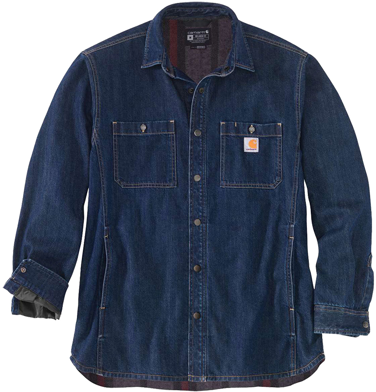 Surchemise strech denim manches longues