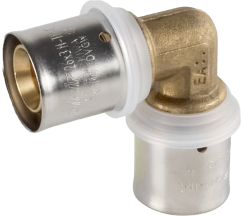 Raccord à sertir en laiton PEXAL BRASS Coude de raccordement 90°
