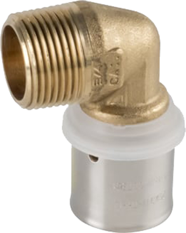 Raccord PEXAL BRASS coude mâle 90°