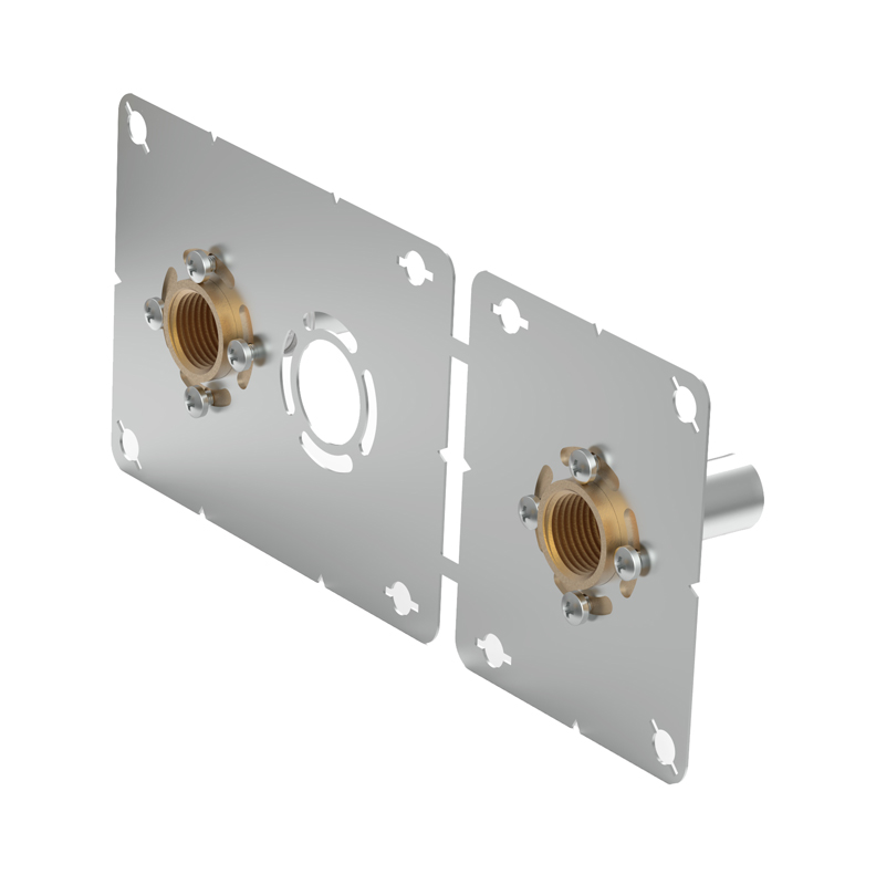 Raccord à sertir en laiton PEXAL BRASS PEXAL Fix droit femelle plaque entraxe 150 mm