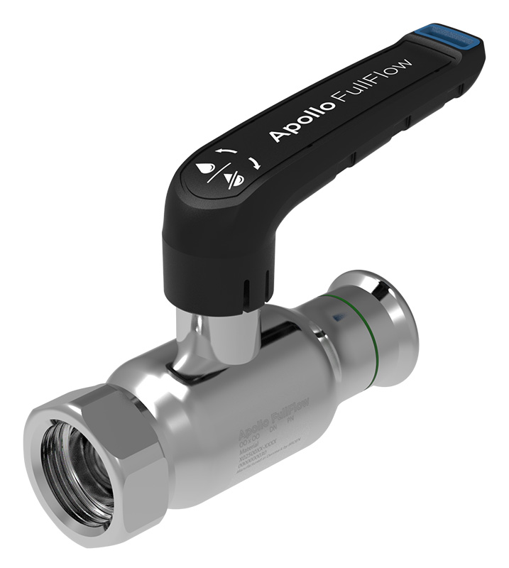 Vanne à bille FF Apollo FullFlow Inox poignée L Vanne à bille FF Apollo FullFlow Inox poignée L