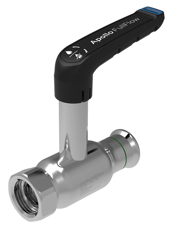 Vanne à bille FF Apollo FullFlow Inox Longue tige poignée L